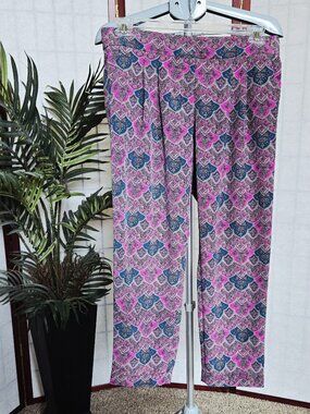 NWT The Limited sz 8 floral patterned pleated front pants